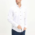 Parker Long Sleeve Button-Up // White (L)