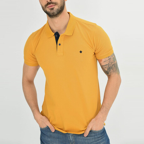 Milo Short Sleeve Polo // Mustard (S)