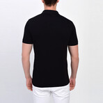 Quarter Button Up T-Shirt // Black (XL)