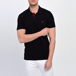 Quarter Button Up T-Shirt // Black (S)