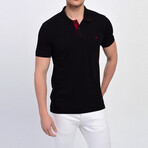 Quarter Button Up T-Shirt // Black (S)