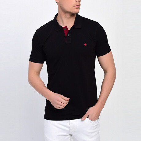 Quarter Button Up T-Shirt // Black (S)