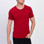 Bruno Short Sleeve T-Shirt // Claret Red (L)