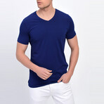 Quin Short Sleeve T-Shirt // Navy Blue (L)