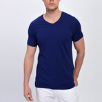 Quin Short Sleeve T-Shirt // Navy Blue (L)