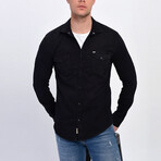 Max Long Sleeve Button-Up // Black (XL)