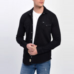 Max Long Sleeve Button-Up // Black (XL)