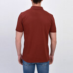 David Short Sleeve Polo // Brick (S)