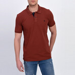 David Short Sleeve Polo // Brick (S)