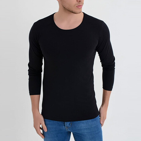 Tyler Long Sleeve T-Shirt // Black (S)