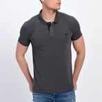 James Short Sleeve Polo // Anthracite (XL)