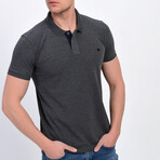 James Short Sleeve Polo // Anthracite (XL)