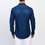 Sawyer Long Sleeve Button-Up // Denim (4XL)