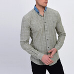 Austin Long Sleeve Button-Up // Light Olive (XS)