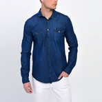 Myles Long Sleeve Button-Up // Denim (S)