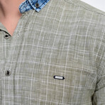Austin Long Sleeve Button-Up // Light Olive (XS)