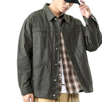 Antin Oversized Button Up Jacket // Green (XS)