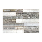 White/Gray/Whitewash Mixed Colors Wood Wall Planks (6 Planks // 10 sq. feet area)