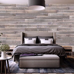 Gray Antique Wood Wall Planks (6 Planks // 10 sq. feet area)