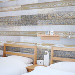 White/Whitewash/Gray Mixed Colors Wood Wall Planks (6 Planks // 10 sq. feet area)