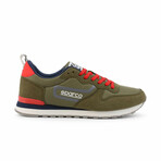Peyton Unisex Sneakers // Olive + Red (Euro: 38)