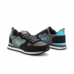 River Unisex Sneakers // Black + Gray + Teal (Euro: 45)