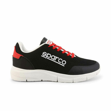 Logan Men's Sneakers // Black + White + Red (Euro: 42)