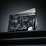 Forged Carbon Fiber Cash & Card Slim Wallet // Black