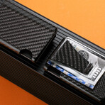 Real Carbon Fiber Cash & Card Slim Wallet // Black