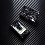 Forged Carbon Fiber Cash & Card Slim Wallet // Black