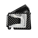 Real Carbon Fiber Cash & Card Slim Wallet // Black