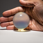 Genuine Polished Opalite Sphere With Acrylic Display Stand // 216g