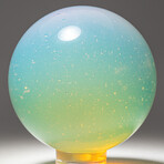 Genuine Polished Opalite Sphere With Acrylic Display Stand // 116g