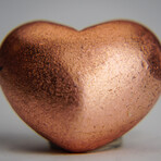 Genuine Polished Copper Heart With Velvet Pouch