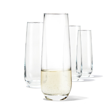 Ava Stemless Flutes // Set of 4 // 10.5oz