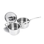 Professional Straight // 13-Piece // Stainless Steel Tri-Ply Cookware Set
