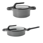 Gem // Stay Cool Non-Stick Cast Aluminum 4-Piece Cookware Set