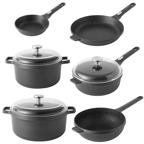BergHOFF GEM 9Pc Non-stick Cast Aluminum Master Cookware Set