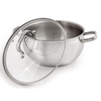 Belly Shape // Stainless Steel 7-Piece Starter Cookware Set // Glass Lids