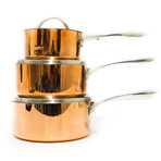 Copper // Tri-Ply Cookware 10-Piece Set // Polished