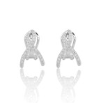 Estate // 18K White Gold Diamond Earrings// Pre-owned