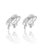 Estate // 18K White Gold Diamond Earrings// Pre-owned