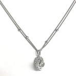 14K White Gold Diamond Necklace // 18"// Pre-Owned