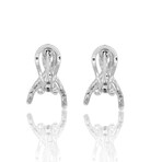 Estate // 18K White Gold Diamond Earrings// Pre-owned