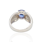 Estate // Platinum Diamond Tanzanite Ring // Ring Size: 7// Pre-owned