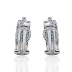 18K White Gold Diamond Earrings// Pre-Owned