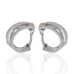 18K White Gold Diamond Earrings// Pre-Owned