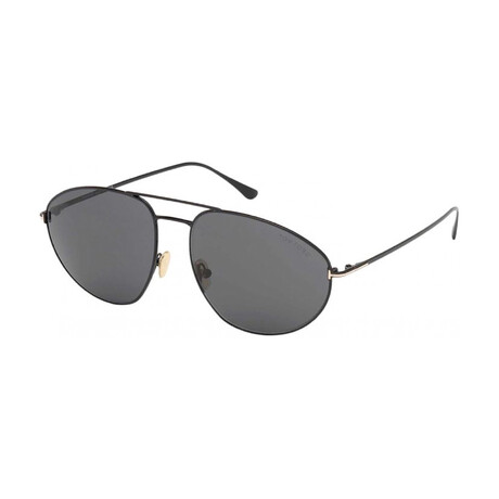 Men's Cobra Pilot Sunglasses // Black + Smoke