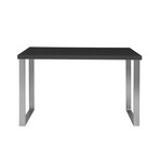 Dillon Desk // Matte Anthracite + Brushed Stainless Steel Base