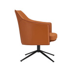 Signa Lounge Chair // Cognac + Black